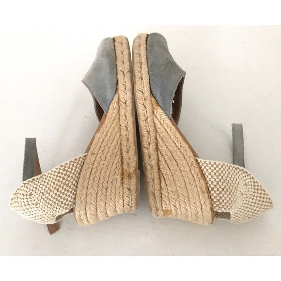 Paseart | Women's Gray Round Toe Espadrille Wedge Sandals Size 40 - Picture 7 of 10